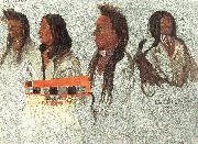Albert Bierstadt Four Indians oil painting artist